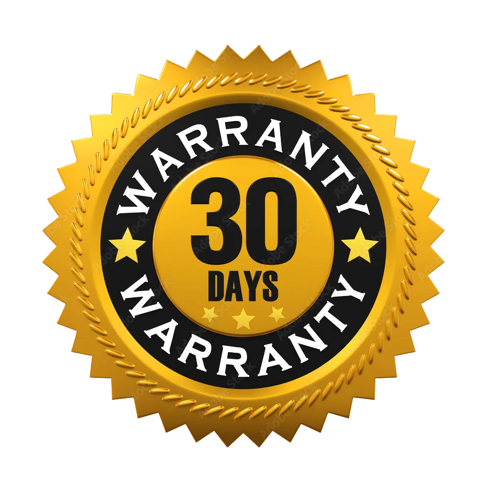 30 Day Warranty
